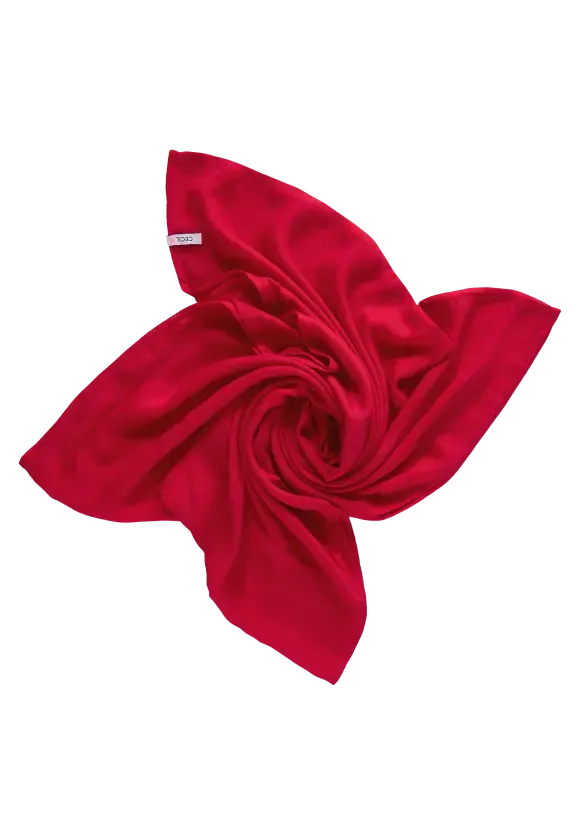 572180- Solid Loop Scarf Red - Cecil