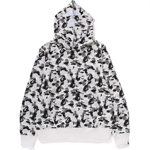 A BATHING APE  |Pullovers Camouflage Street Style Long Sleeves Logo Hoodies