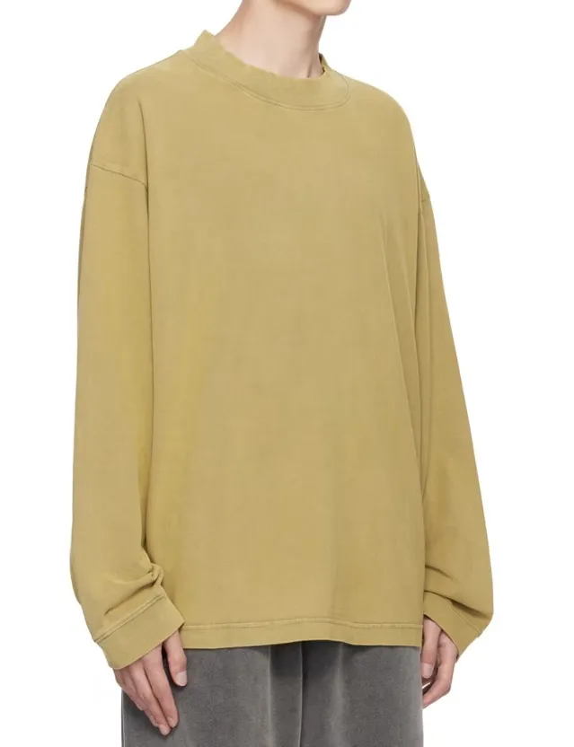 Acne Studios  |Long Sleeves Plain Cotton Long Sleeve T-shirt Logo Designers