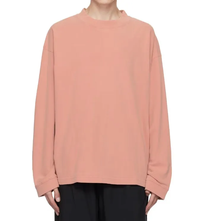 Acne Studios  |Long Sleeves Plain Cotton Long Sleeve T-shirt Logo Designers