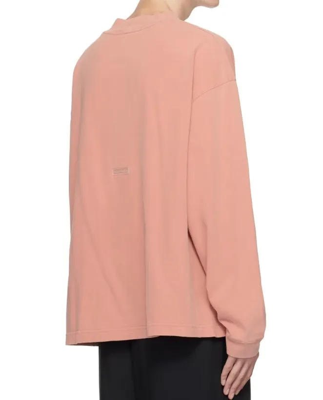 Acne Studios  |Long Sleeves Plain Cotton Long Sleeve T-shirt Logo Designers