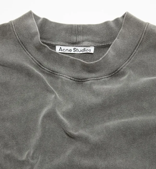 Acne Studios  |Long Sleeves Plain Cotton Long Sleeve T-shirt Logo Designers