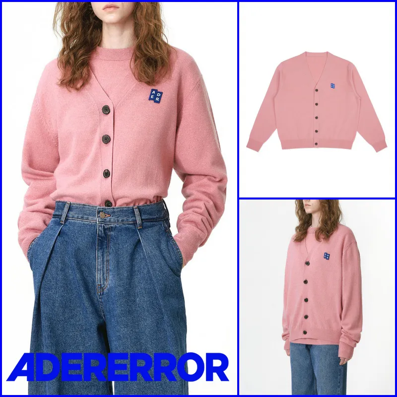 ADERERROR  |Unisex Street Style Cardigans