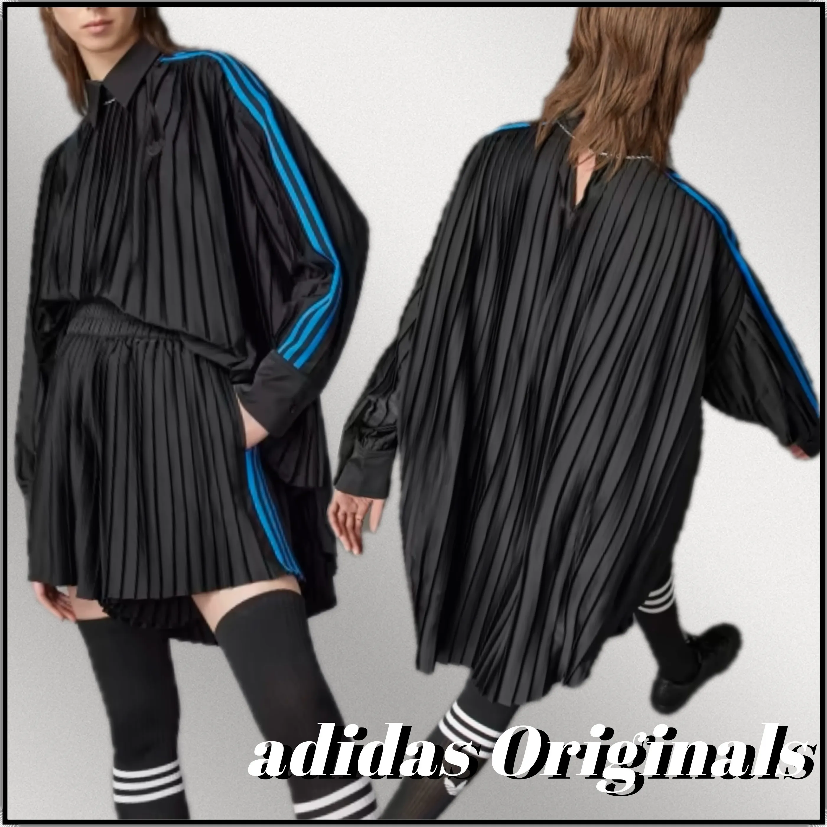 adidas  |Casual Style Dolman Sleeves Street Style Long Sleeves Plain