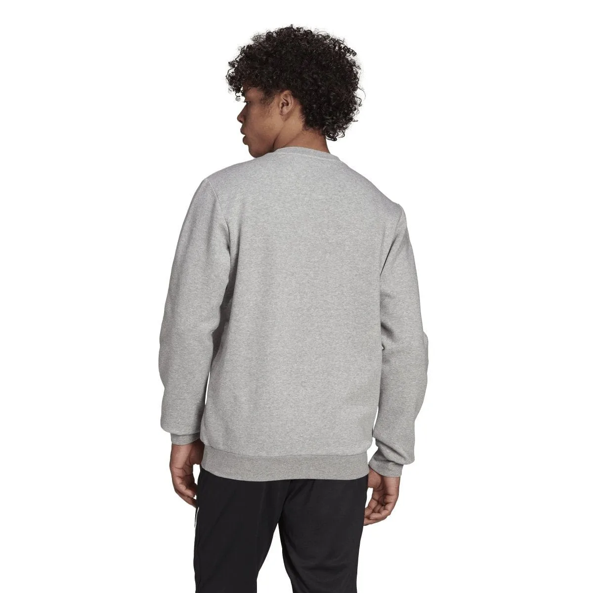 ADIDAS MEN'S ESSENTIALS FLEECE GREY SWEATSHIRT