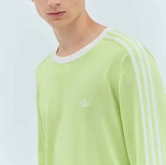 adidas  |Stripes Unisex Collaboration Long Sleeves Plain Cotton