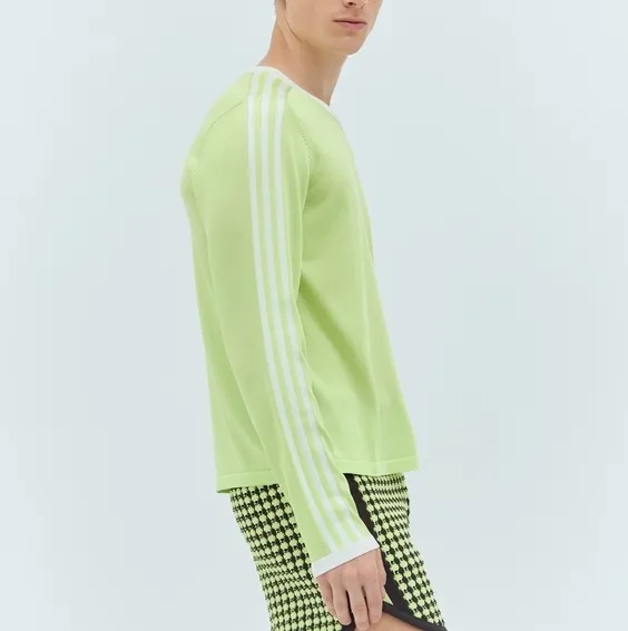 adidas  |Stripes Unisex Collaboration Long Sleeves Plain Cotton