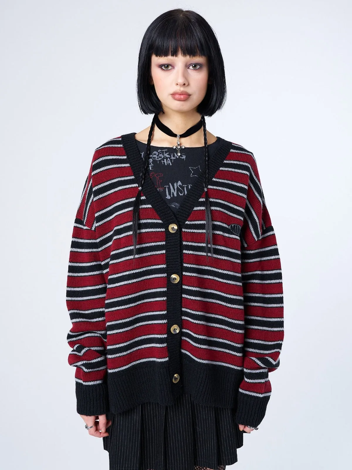 Alexa Striped Knit Cardigan