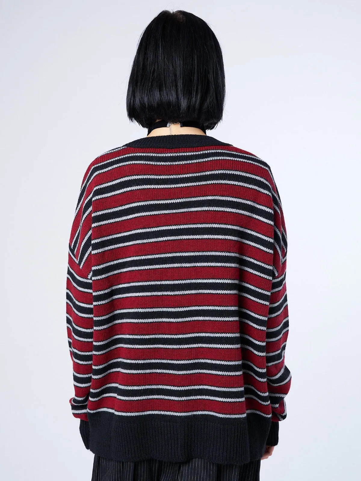 Alexa Striped Knit Cardigan