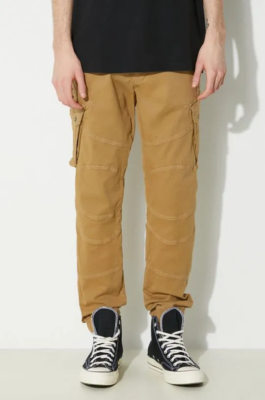 Alpha Industries trousers Combat Pant LW men's beige color 126215