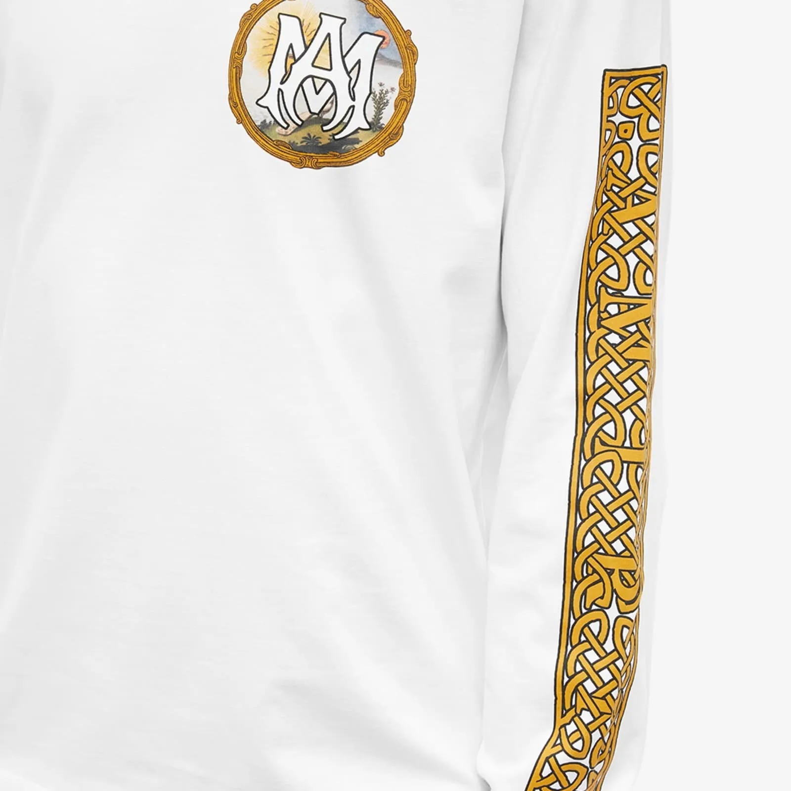 AMIRI  |Street Style Long Sleeves Cotton Long Sleeve T-shirt