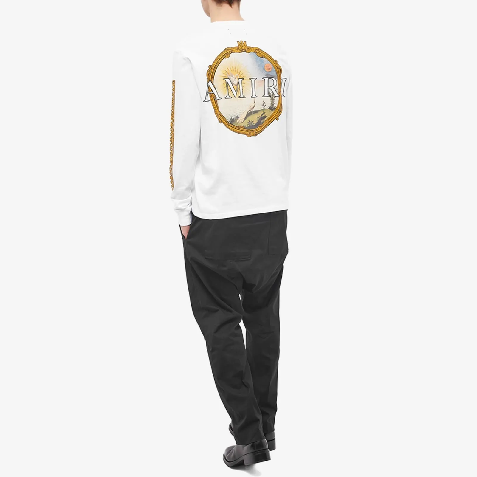 AMIRI  |Street Style Long Sleeves Cotton Long Sleeve T-shirt