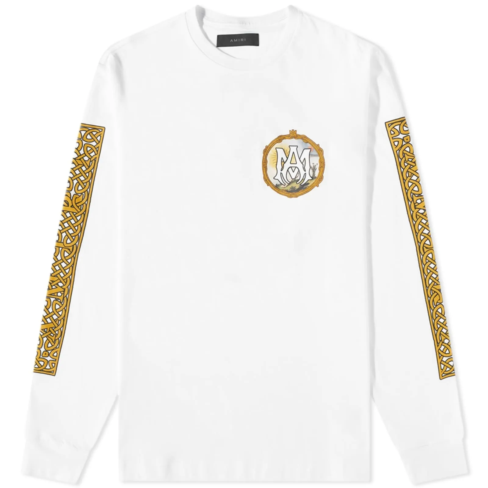 AMIRI  |Street Style Long Sleeves Cotton Long Sleeve T-shirt