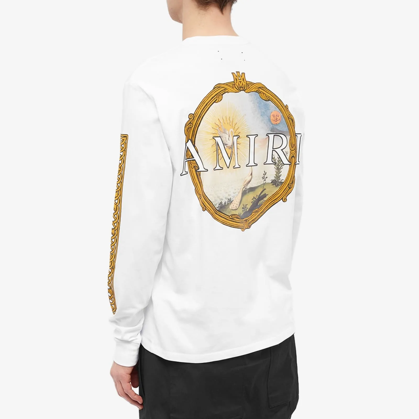 AMIRI  |Street Style Long Sleeves Cotton Long Sleeve T-shirt