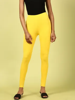 Ankle Length Leggings Viscose-Golden Yellow