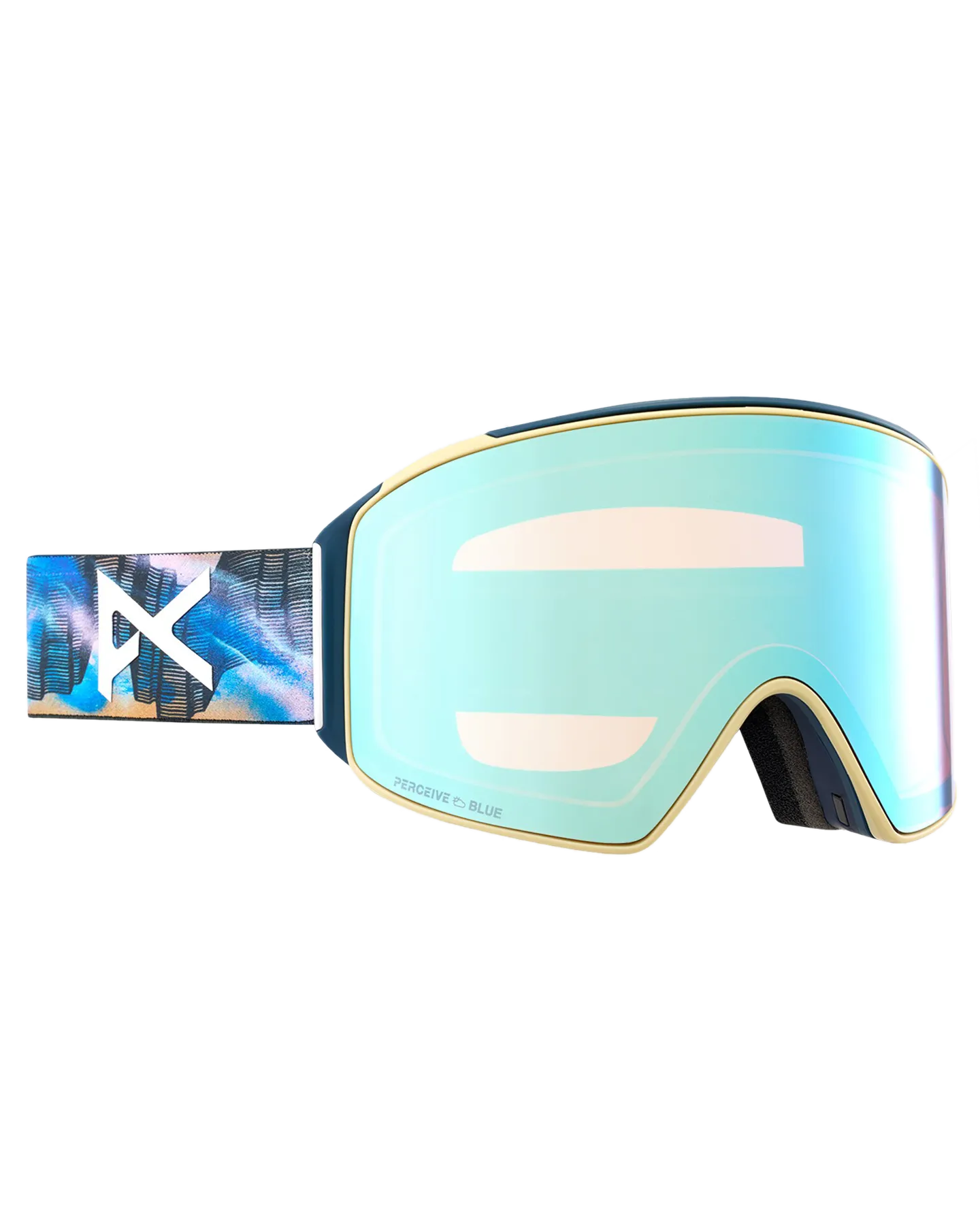 Anon M4 Cylindrical Snow Goggles + Bonus Lens + Mfi Face Mask - Chet Malinow/Perceive Variable Blue Lens