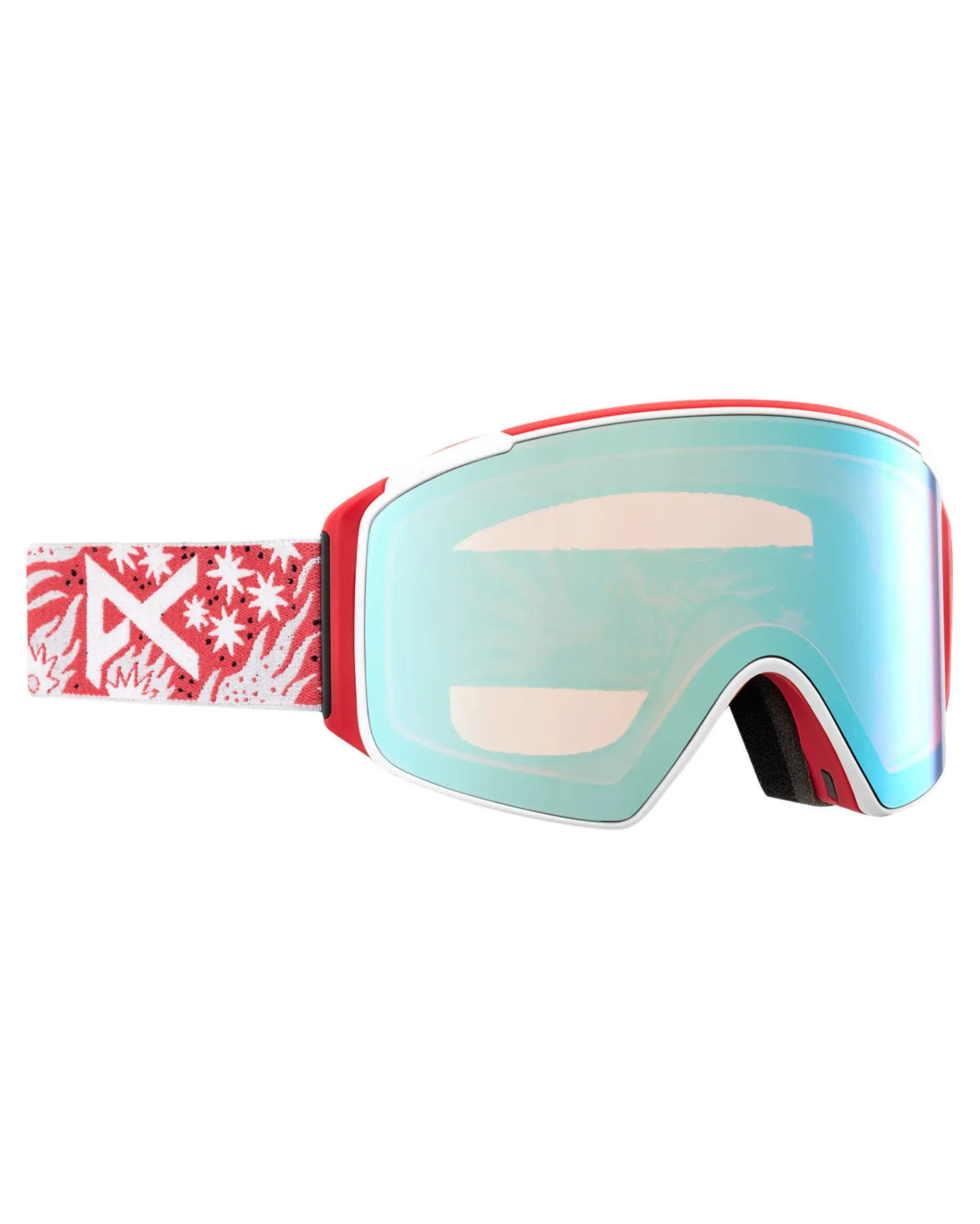 Anon M4S Cylindrical Snow Goggles + Bonus Lens + Mfi Face Mask - Joshua Noom/Perceive Variable Blue Lens