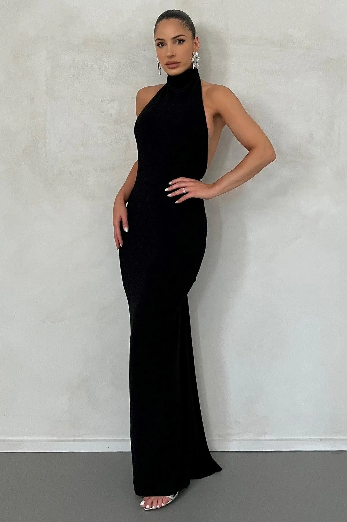 Aurora Gown - Black Foil