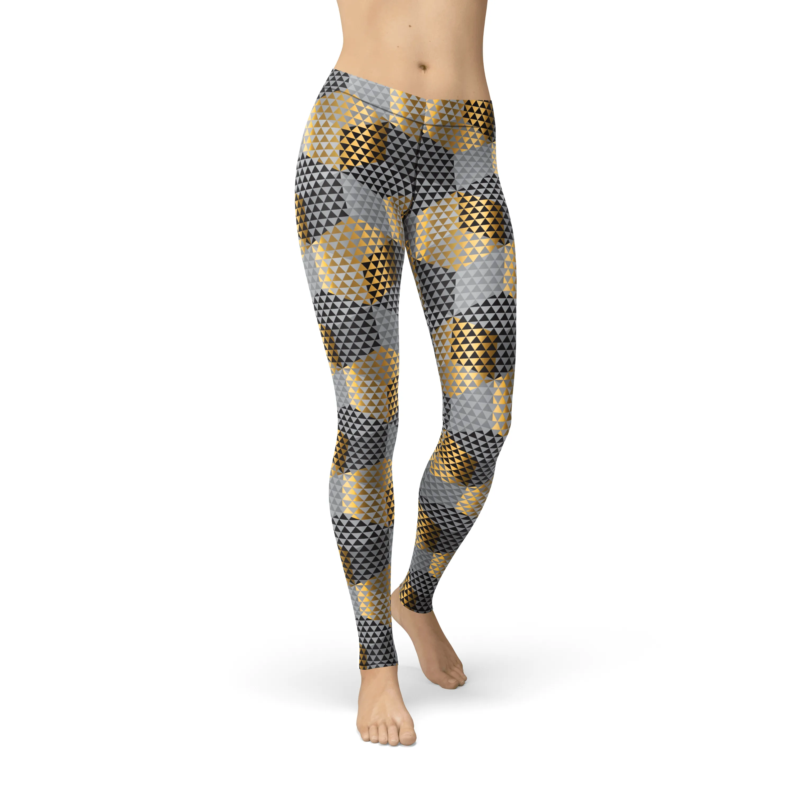 Avery Golden Geometric Leggings