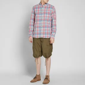 Beams Plus Button Down Fade Check ShirtRed