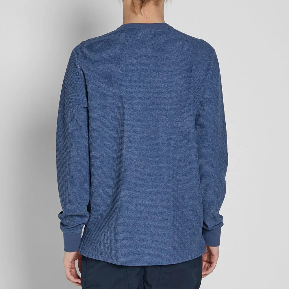 Beams Plus Long Sleeve Thermal CrewNavy