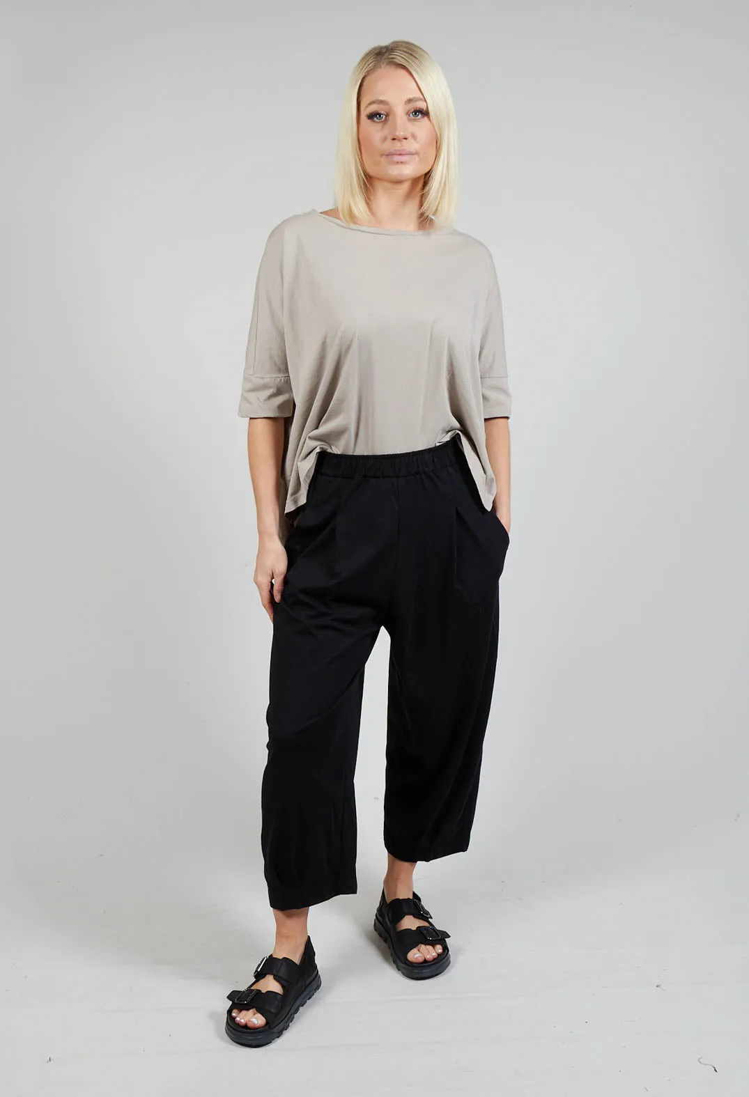 Bianco U Trousers In Nero