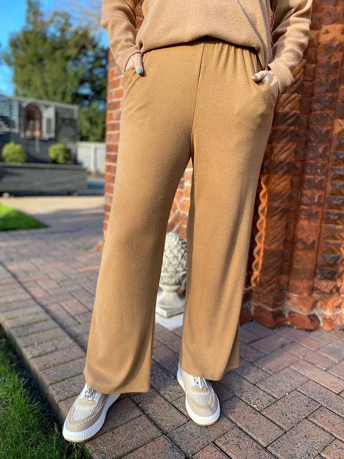 Camel Soft Relaxed Trousers Lucy