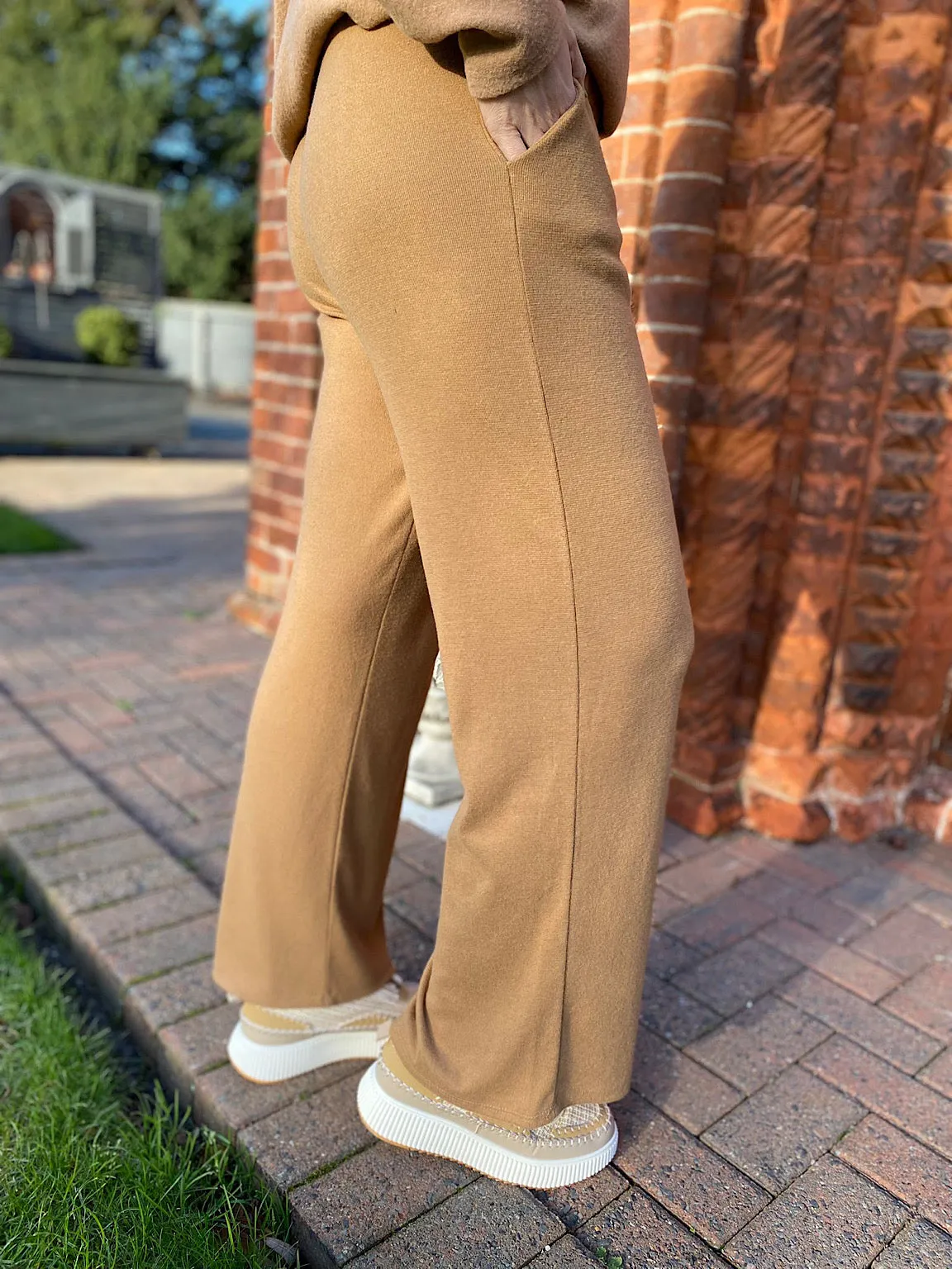 Camel Soft Relaxed Trousers Lucy