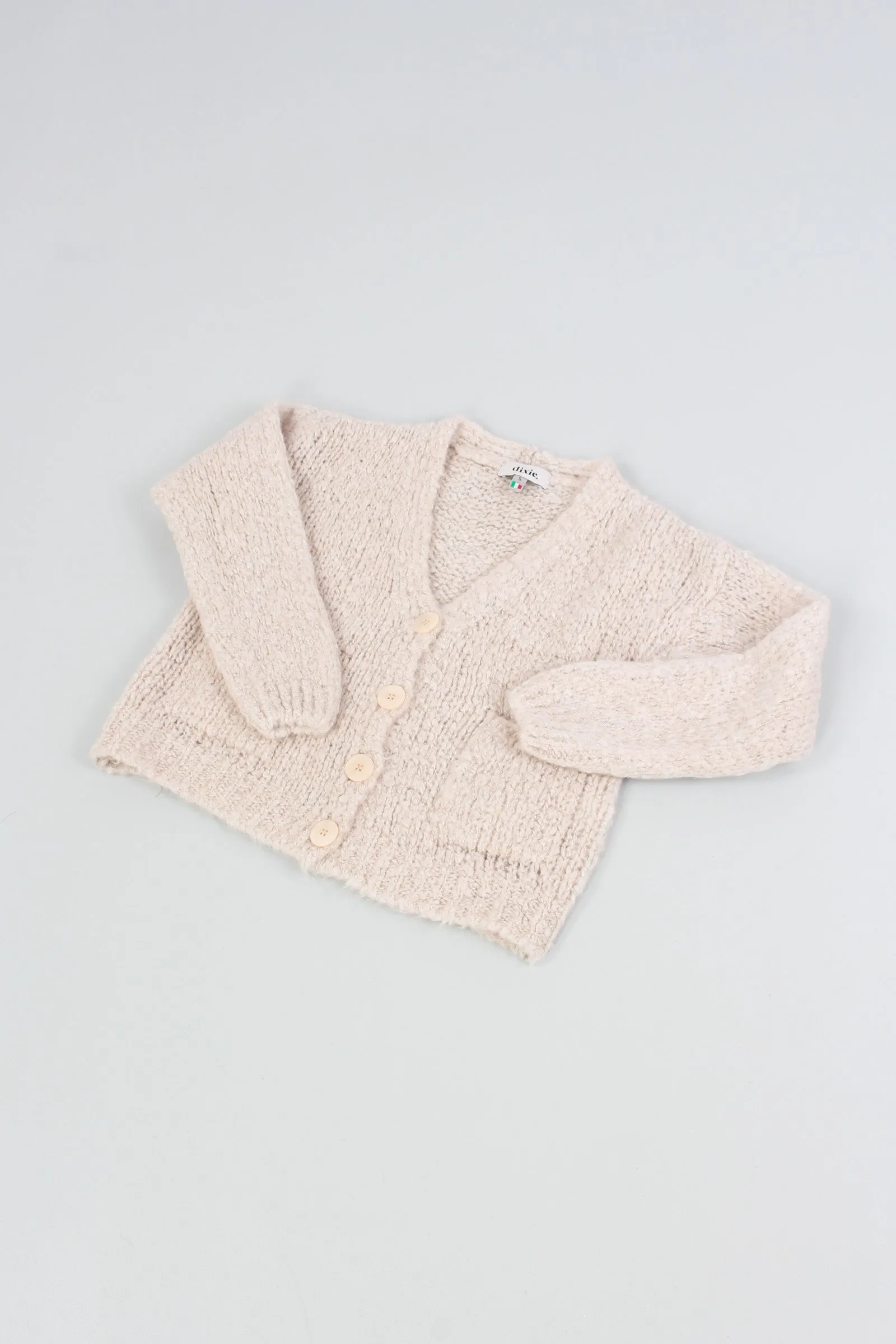 Cardigan Bottone Lana Soia