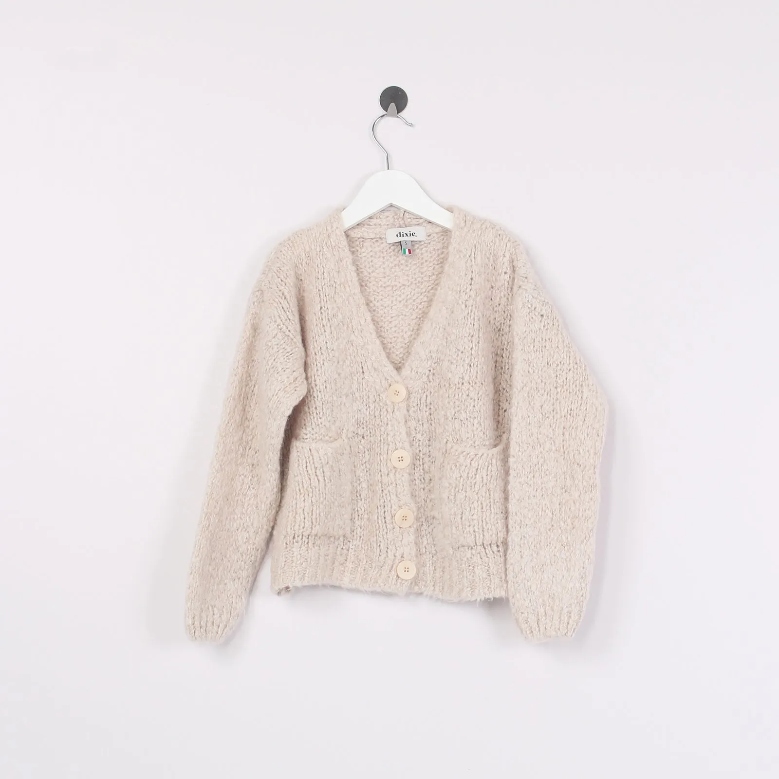 Cardigan Bottone Lana Soia