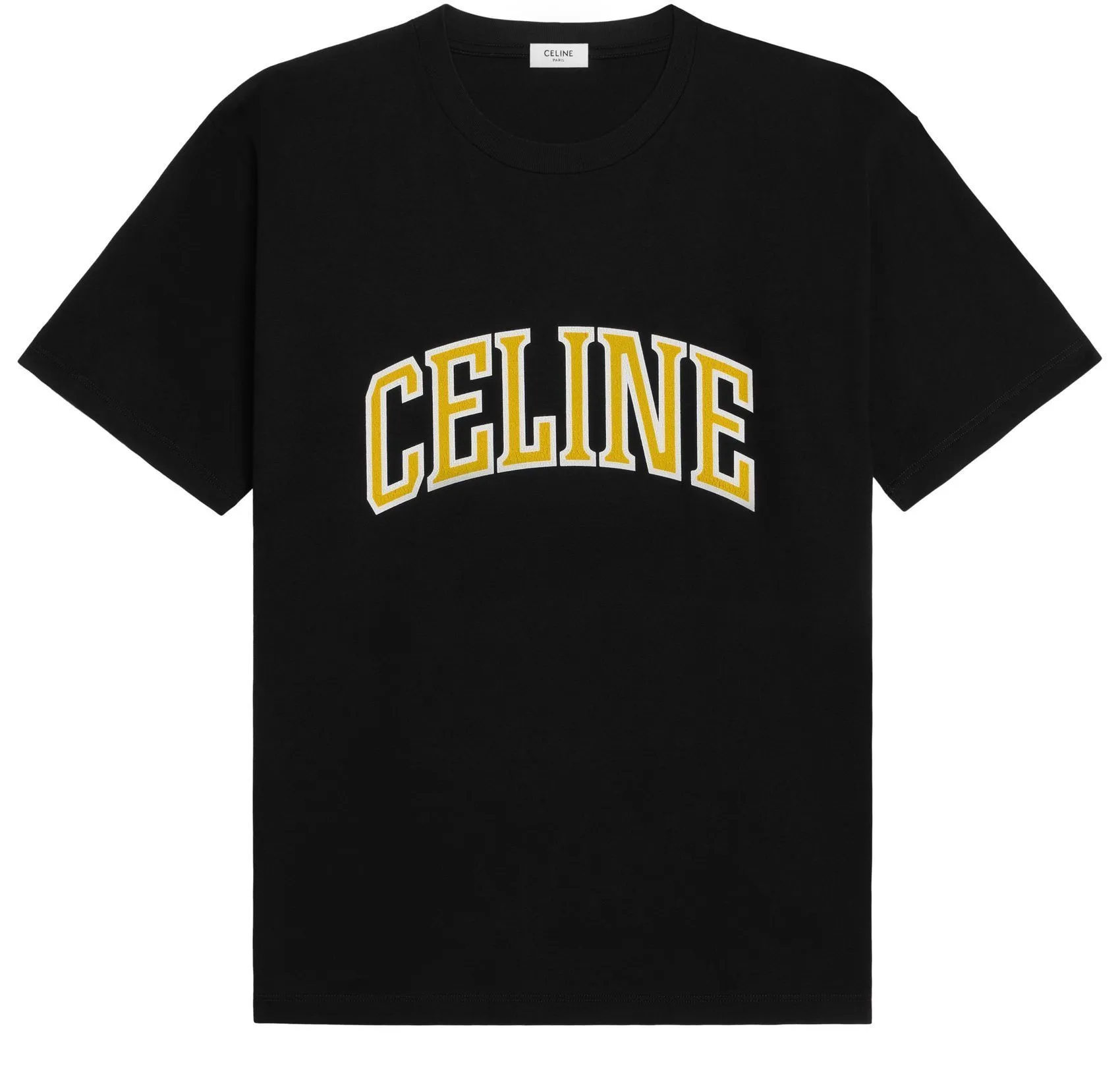 CELINE  |Crew Neck Pullovers Unisex Plain Cotton Short Sleeves Logo