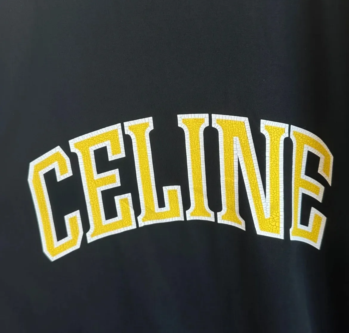 CELINE  |Crew Neck Pullovers Unisex Plain Cotton Short Sleeves Logo