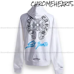 CHROME HEARTS  |Pullovers Unisex Street Style Long Sleeves Logo Hoodies