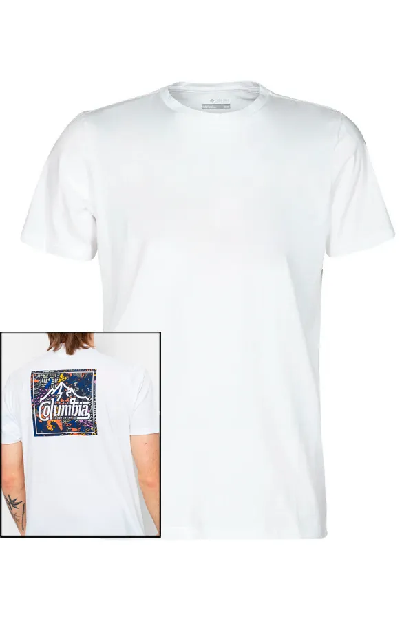 Columbia Back Graphic Tee White