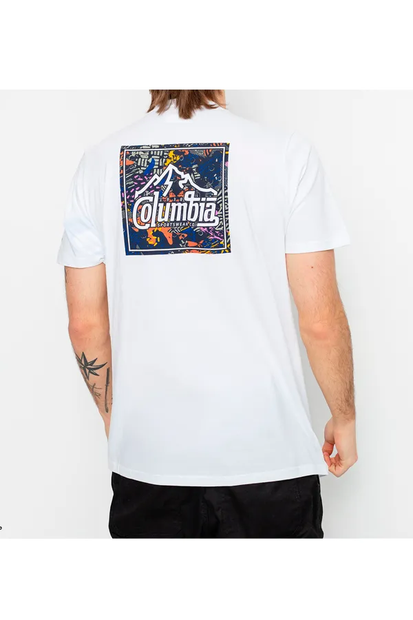 Columbia Back Graphic Tee White