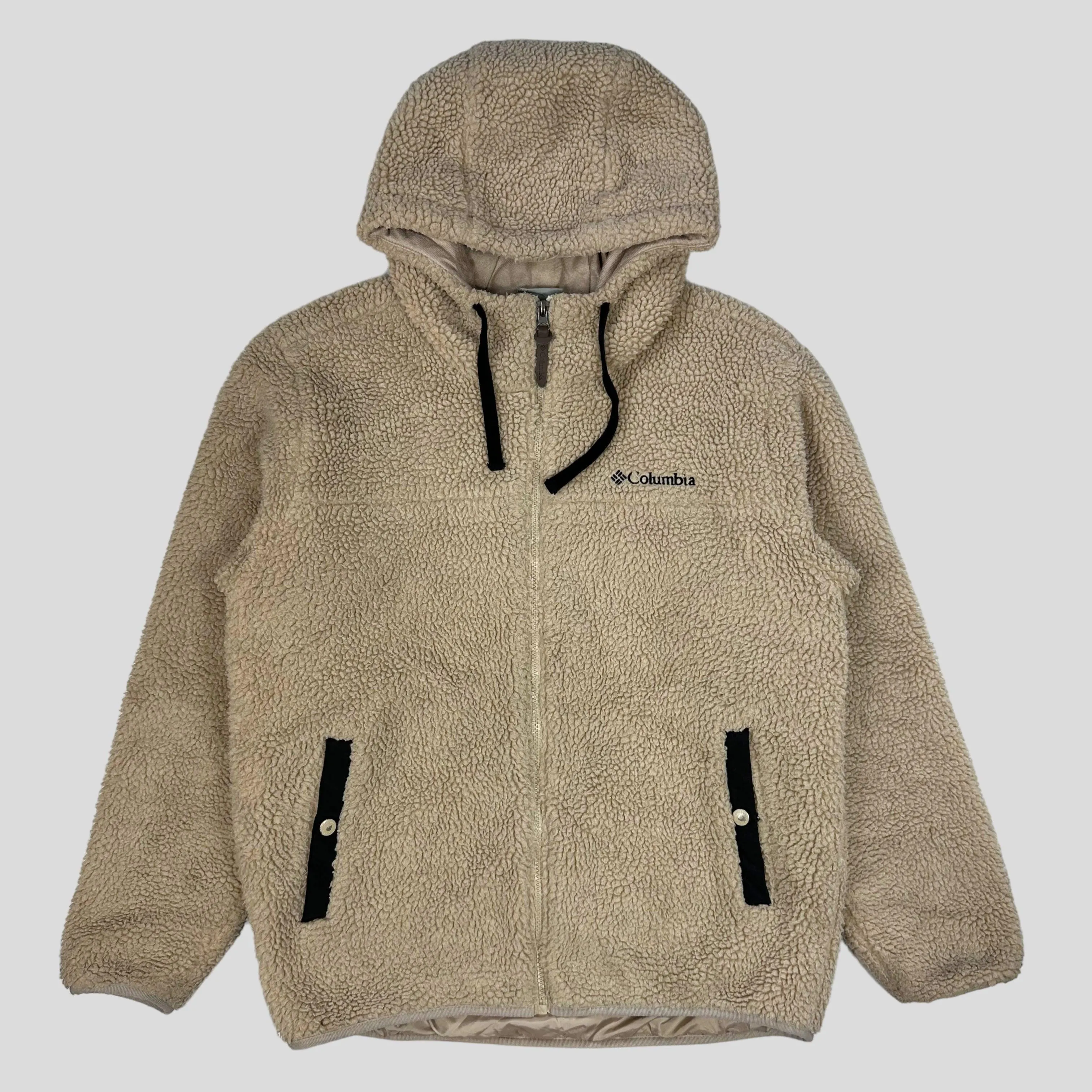 Columbia Deep Pile Hooded Sherpa Fleece - M