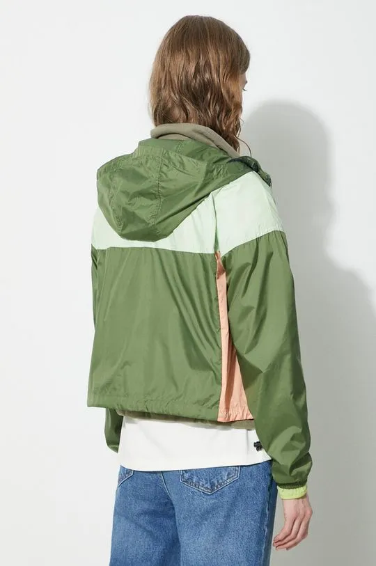 Columbia outdoor jacket Flash Challenger green color