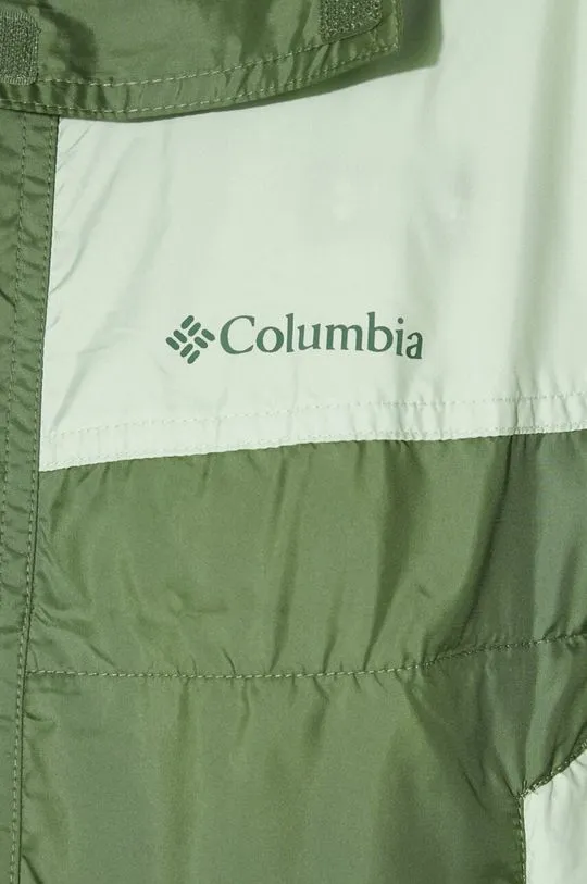 Columbia outdoor jacket Flash Challenger green color