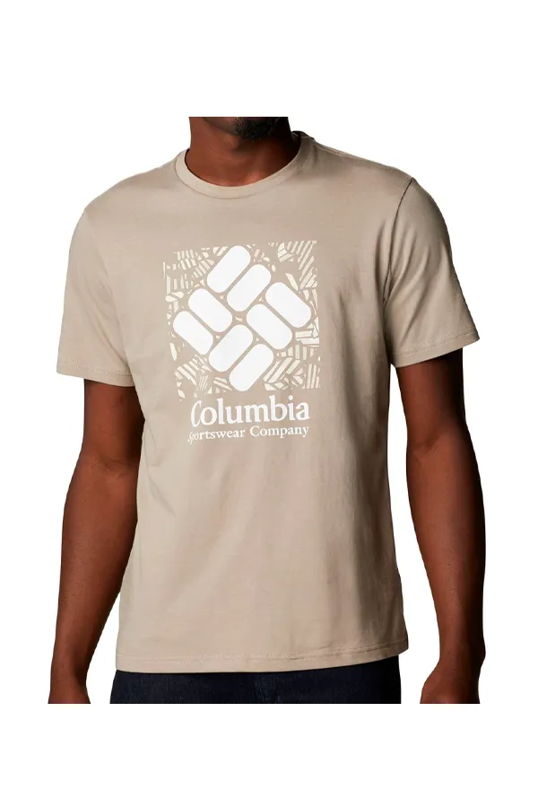 Columbia Rapid Ridge Logo Tee Beige