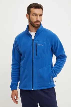 Columbia sports sweatshirt Fast Trek II blue color smooth 1420421