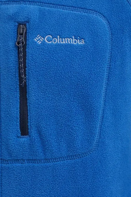 Columbia sports sweatshirt Fast Trek II blue color smooth 1420421