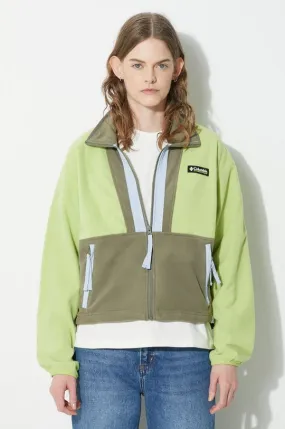 Columbia sweatshirt women's green color