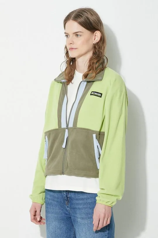 Columbia sweatshirt women's green color