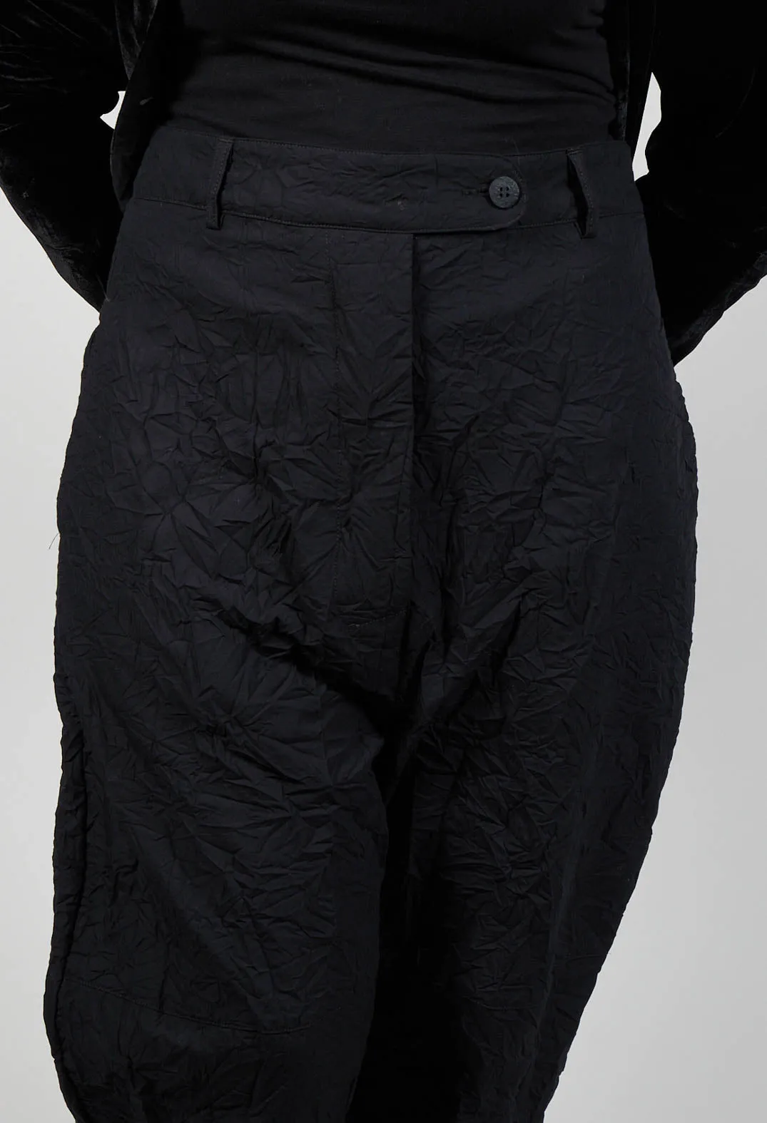 Crinkled Smart Trousers in 9000