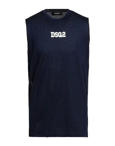 D SQUARED2  |Crew Neck Pullovers Sleeveless Cotton Logo Luxury