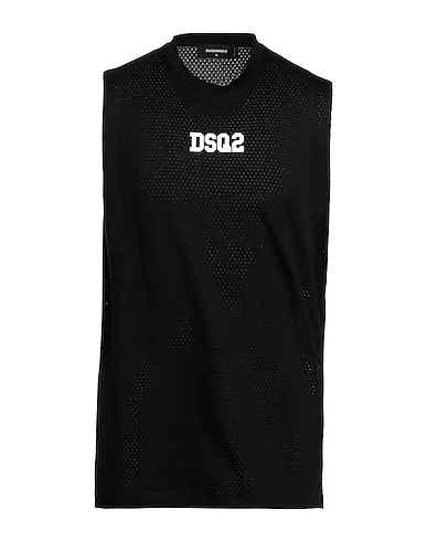 D SQUARED2  |Crew Neck Pullovers Sleeveless Cotton Logo Luxury