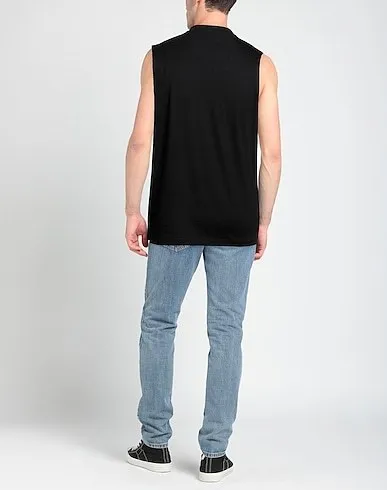 D SQUARED2  |Crew Neck Pullovers Sleeveless Cotton Logo Luxury