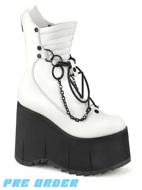 DEMONIA KERA-130 - WHITE VEGAN LEATHER  PRE ORDER 