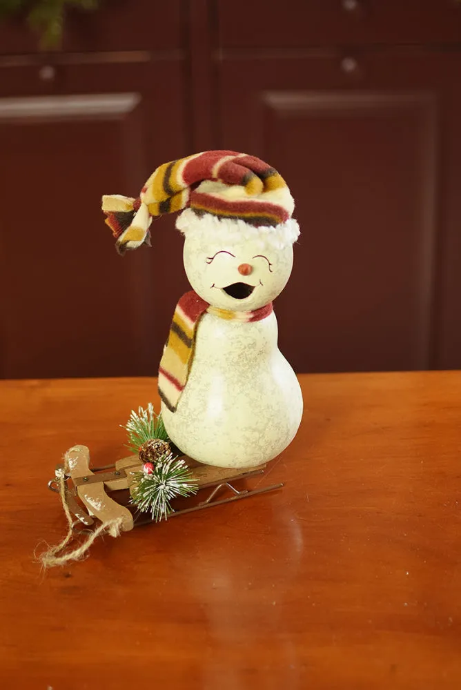 Easton Snowman Gourd and Blizzard Snowman Gourd - Available in Multiple Sizes