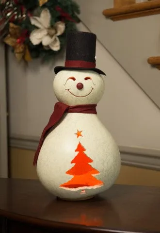 Easton Snowman Gourd and Blizzard Snowman Gourd - Available in Multiple Sizes